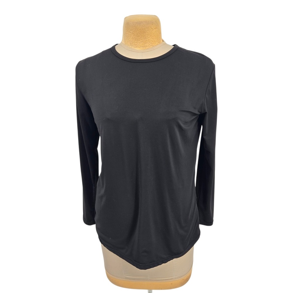 ViCherub Top Women XXL Black Long Sleeve Crew Neck Base Layer Stretch Outdoor